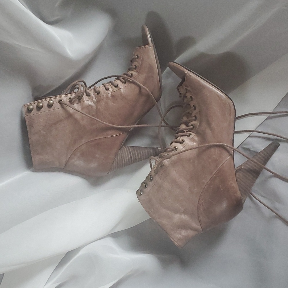 ALDO LEATHER WOMEN'S HEELS BOOTIES